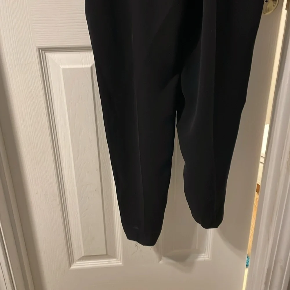EUC Max Mara ‘S Max Mara black elastic drawstring waist jumpsuit - Picture 7 of 9